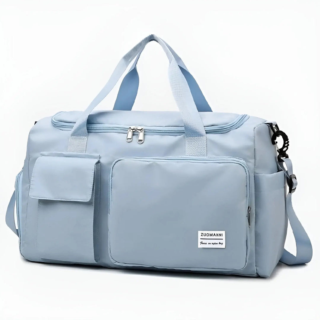 Spacious Waterproof Luxury Travel Bag - JetSet-Heavenly blue-Nora Luxe