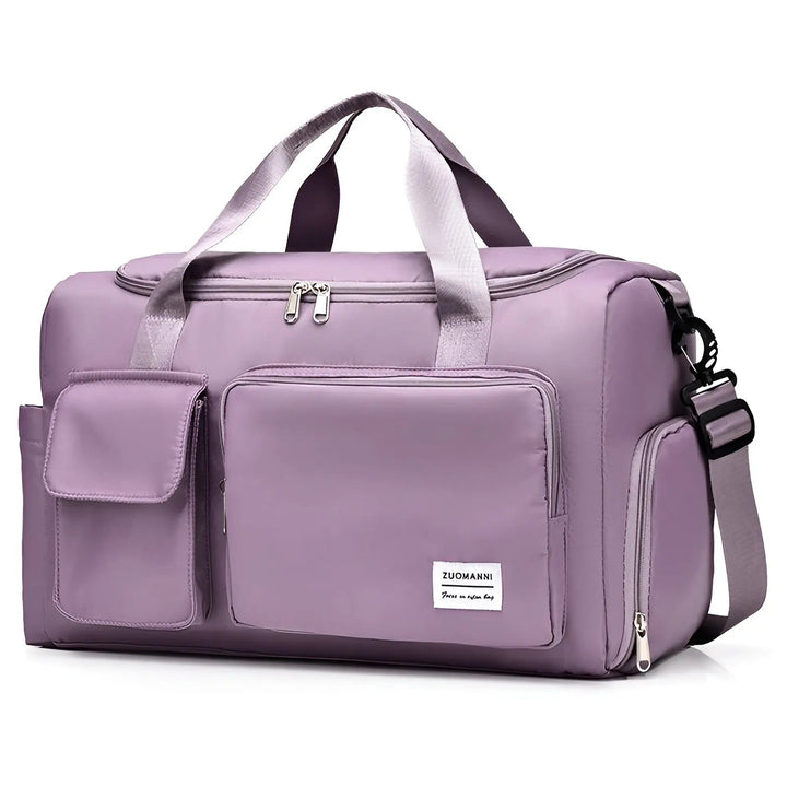Spacious Waterproof Luxury Travel Bag - JetSet-Purple-Nora Luxe