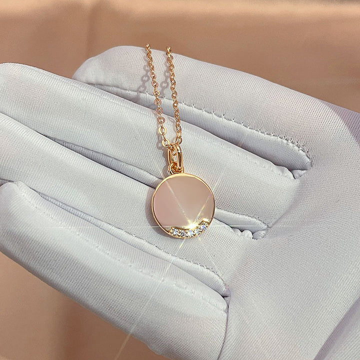 Sparkling Dangle Necklace | Hot Charm Jewellery-White zircon-45cm-Nora Luxe