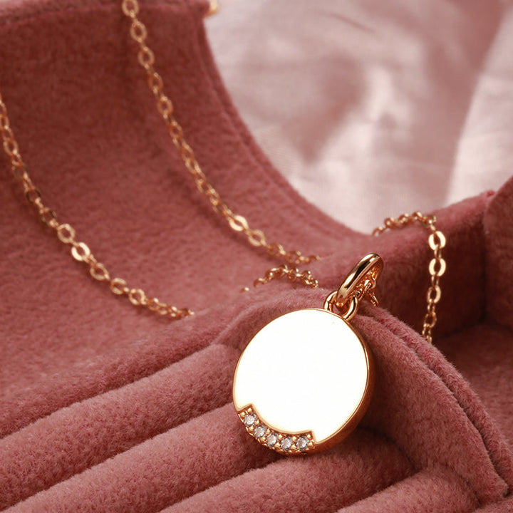 Sparkling Dangle Necklace | Hot Charm Jewellery-White zircon-45cm-Nora Luxe