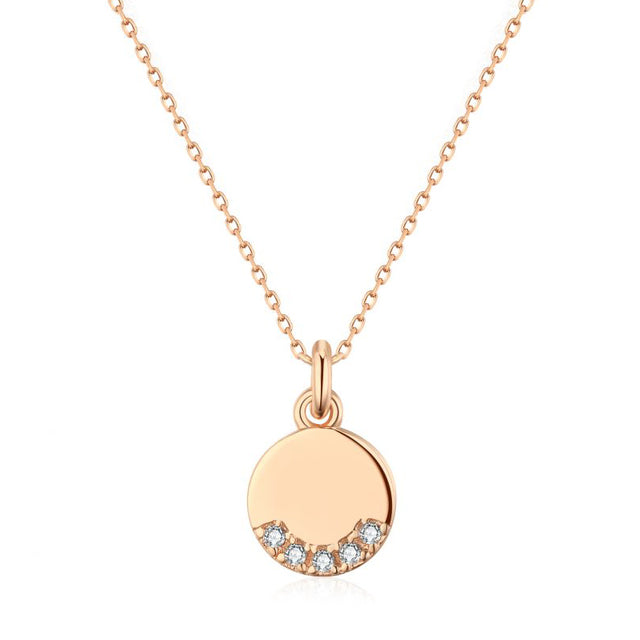 Sparkling Dangle Necklace | Hot Charm Jewellery-White zircon-45cm-Nora Luxe