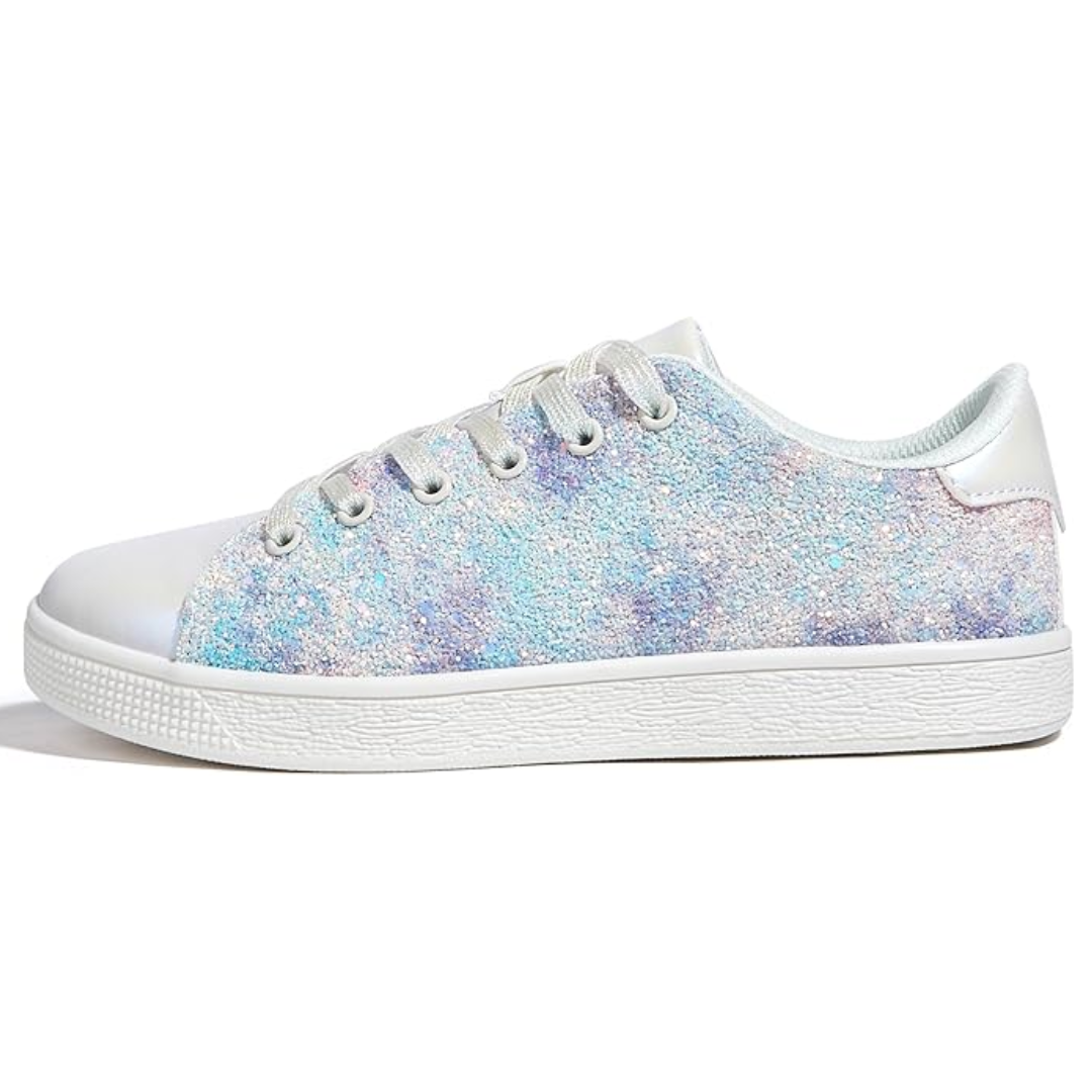 Sparkling Lace-Up Fashion Ladies Sneakers - Xenia-Purple-3.0-Nora Luxe