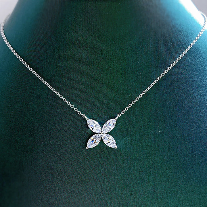 Sparkling Moissanite Eye Necklace | Full Cut Jewellery-Yellow-Nora Luxe