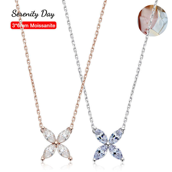 Sparkling Moissanite Eye Necklace | Full Cut Jewellery-Yellow-Nora Luxe