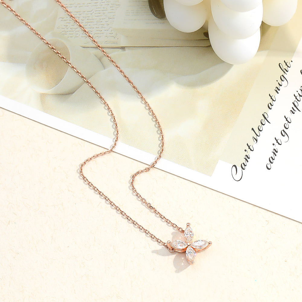 Sparkling Moissanite Eye Necklace | Full Cut Jewellery-Yellow-Nora Luxe