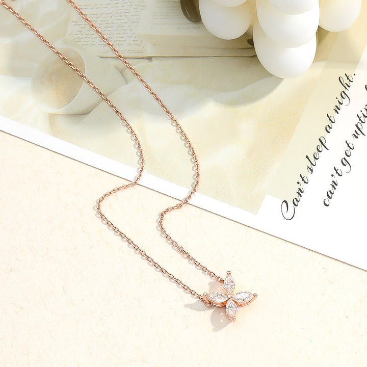Sparkling Moissanite Eye Necklace | Full Cut Jewellery-Yellow-Nora Luxe