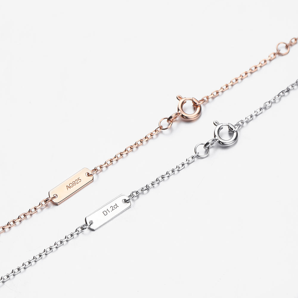 Sparkling Moissanite Eye Necklace | Full Cut Jewellery-Yellow-Nora Luxe