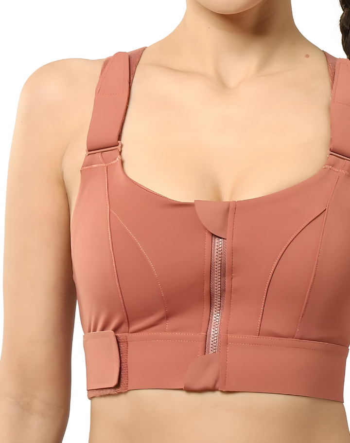 Sports Bra - FlexiFit-Beige-S-Nora Luxe