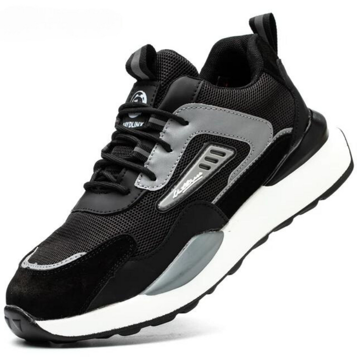 Sports Safety Shoes - FlexGuard-Black-3.5-Nora Luxe