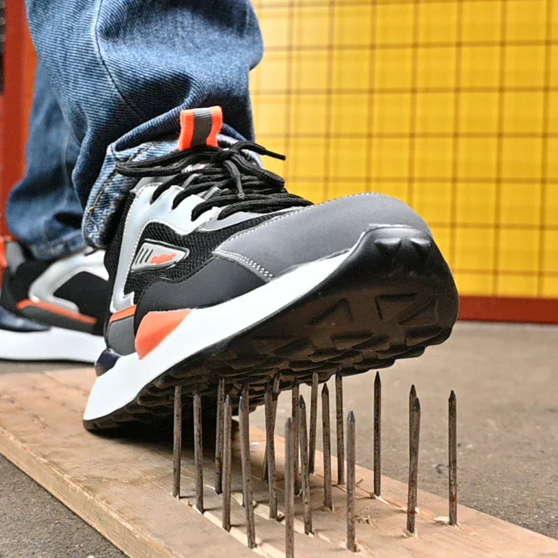 Sports Safety Shoes - FlexGuard-Gray-3.5-Nora Luxe