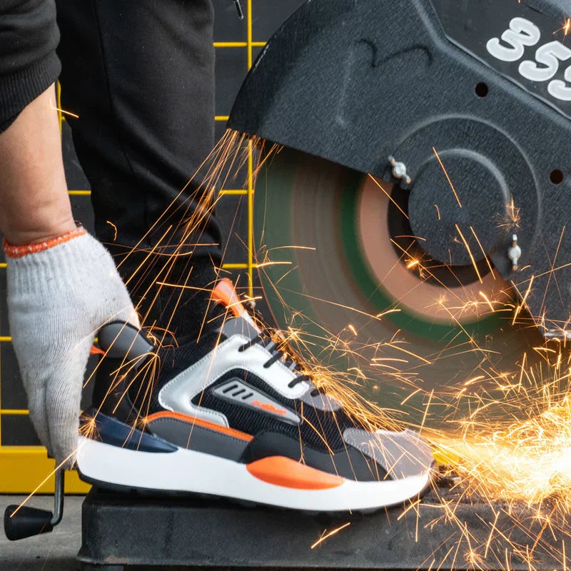 Sports Safety Shoes - FlexGuard-Gray-3.5-Nora Luxe