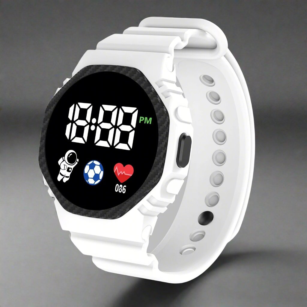 Sports watch for Little Adventurers - AdventureTime-White-Nora Luxe
