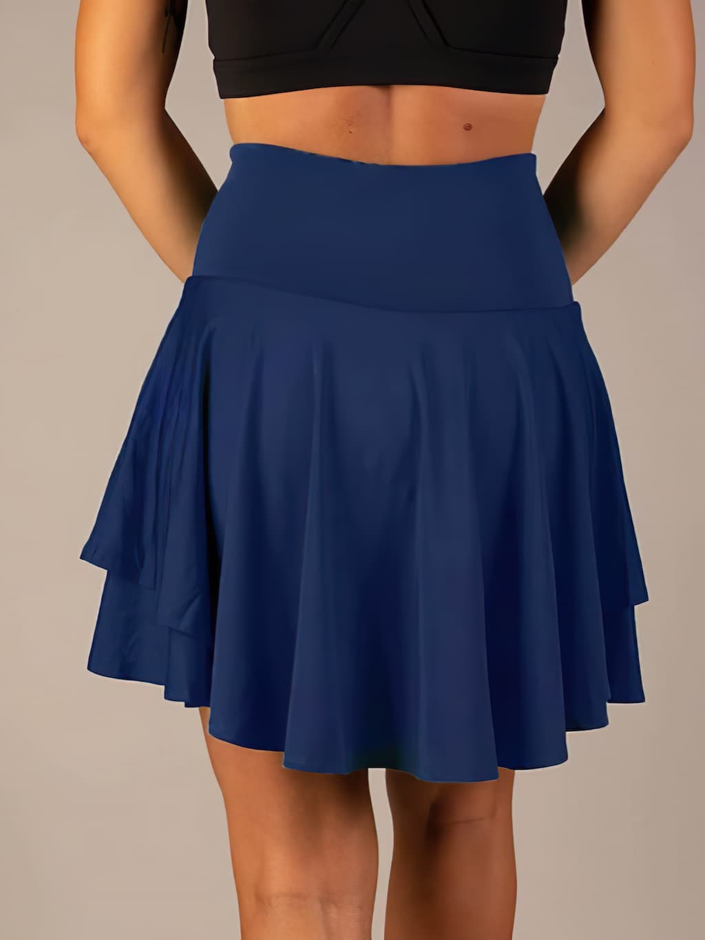 Sporty & Functional Women's Tennis Skirt with Shorts and Pockets – Maja-Blue-S-Nora Luxe