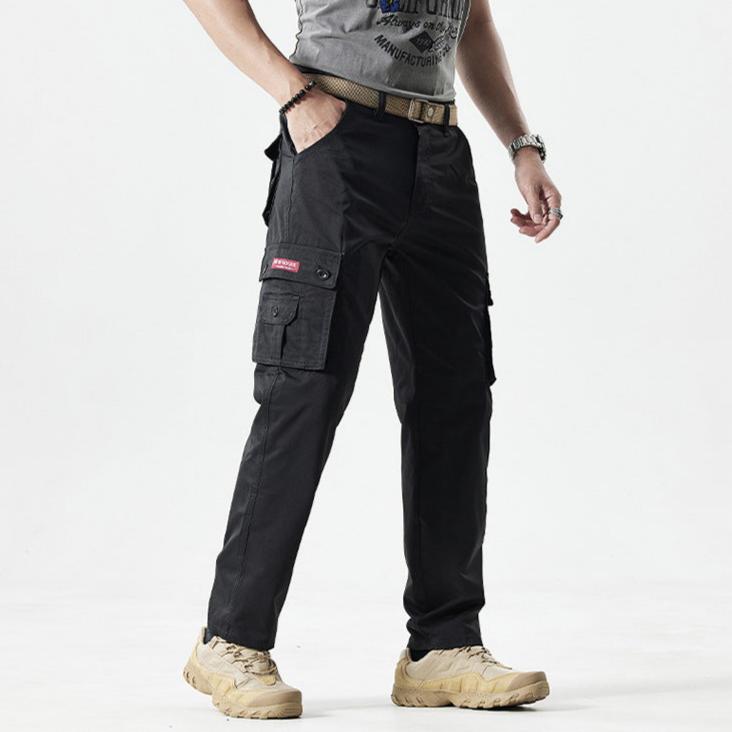 Sporty Men's Cargo Trousers - Max-Olive Green-30-Nora Luxe