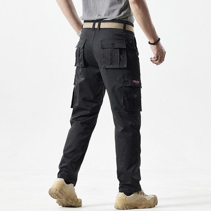 Sporty Men's Cargo Trousers - Max-Olive Green-30-Nora Luxe