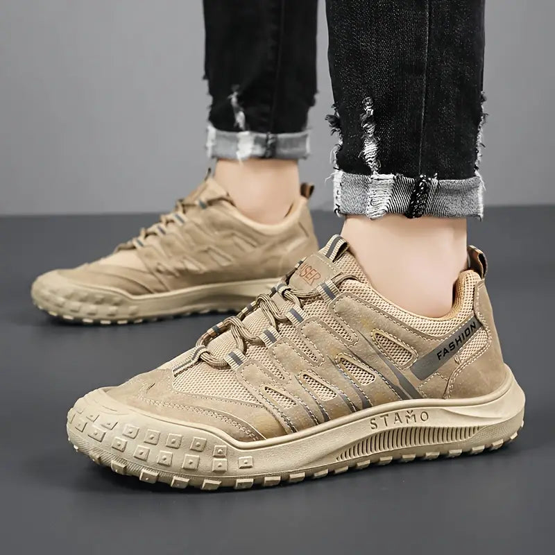 Sporty Men's Mountain Shoes - TrailRoyal-Green-7.0-Nora Luxe