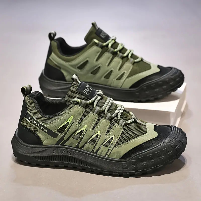 Sporty Men's Mountain Shoes - TrailRoyal-Green-7.0-Nora Luxe