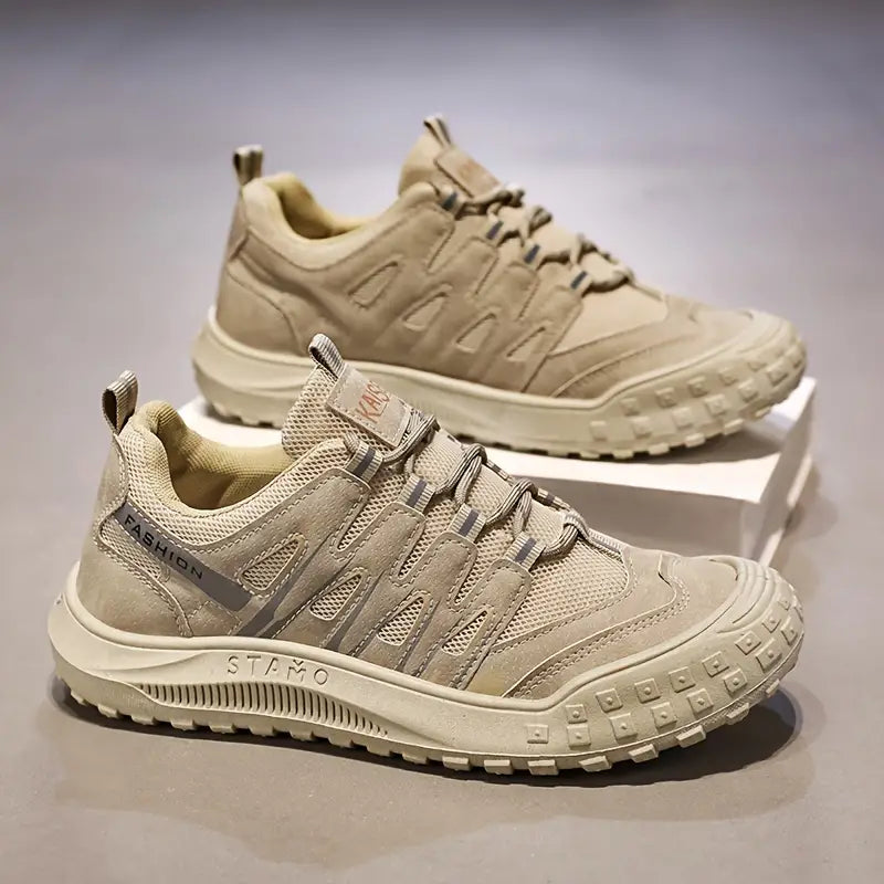 Sporty Men's Mountain Shoes - TrailRoyal-Khaki-7.0-Nora Luxe