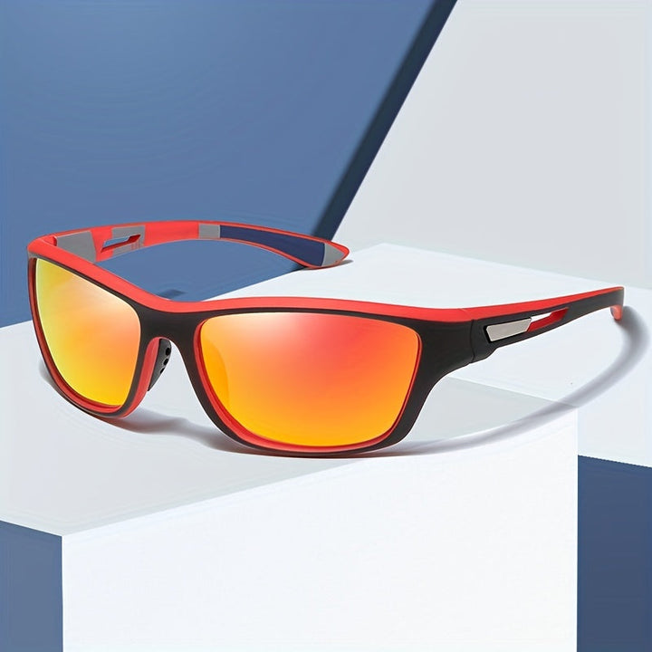 Sporty men's sunglasses with polarized lenses & UV400 protection – Vayron-Black-Nora Luxe