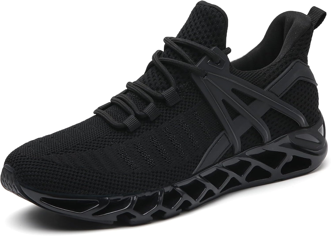 Sporty Men's Trainers - FlexLite-Dark Gray-6.5-Nora Luxe