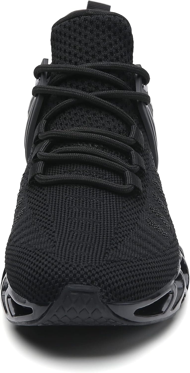 Sporty Men's Trainers - FlexLite-Dark Gray-6.5-Nora Luxe