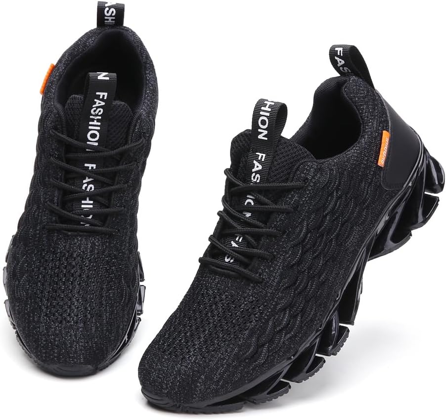 Sporty Men's Trainers - FlexLite-Dark Gray-6.5-Nora Luxe
