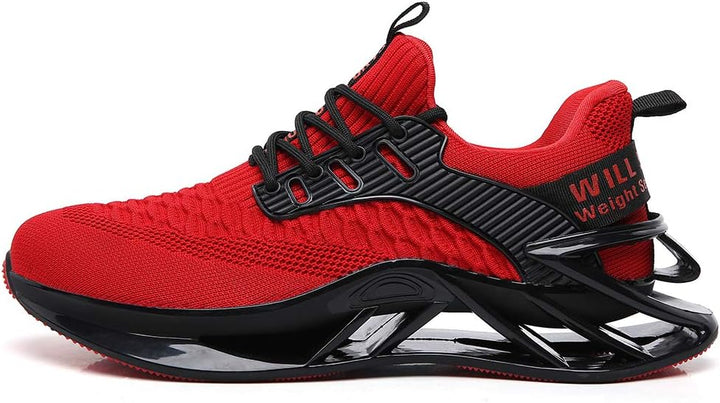 Sporty Men's Trainers - FlexLite-Dark Gray-6.5-Nora Luxe