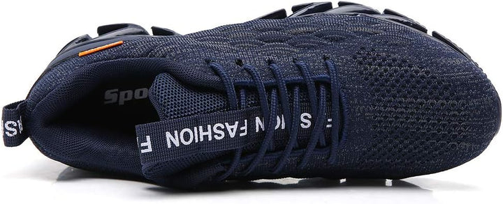 Sporty Men's Trainers - FlexLite-Dark Gray-6.5-Nora Luxe