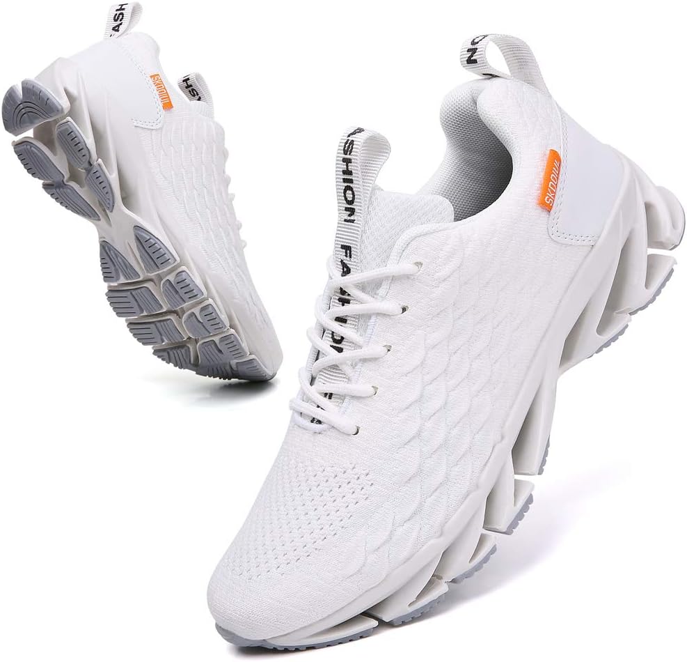 Sporty Men's Trainers - FlexLite-Dark Gray-6.5-Nora Luxe