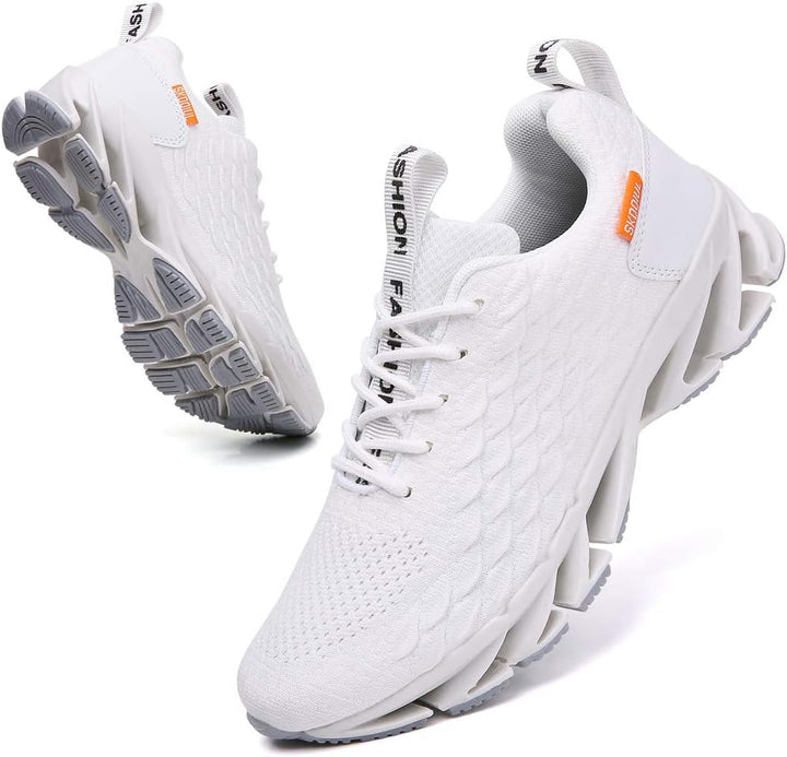 Sporty Men's Trainers - FlexLite-Dark Gray-6.5-Nora Luxe