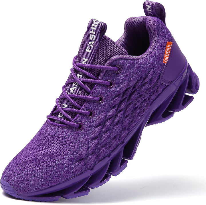 Sporty Men's Trainers - FlexLite-Purple-6.5-Nora Luxe