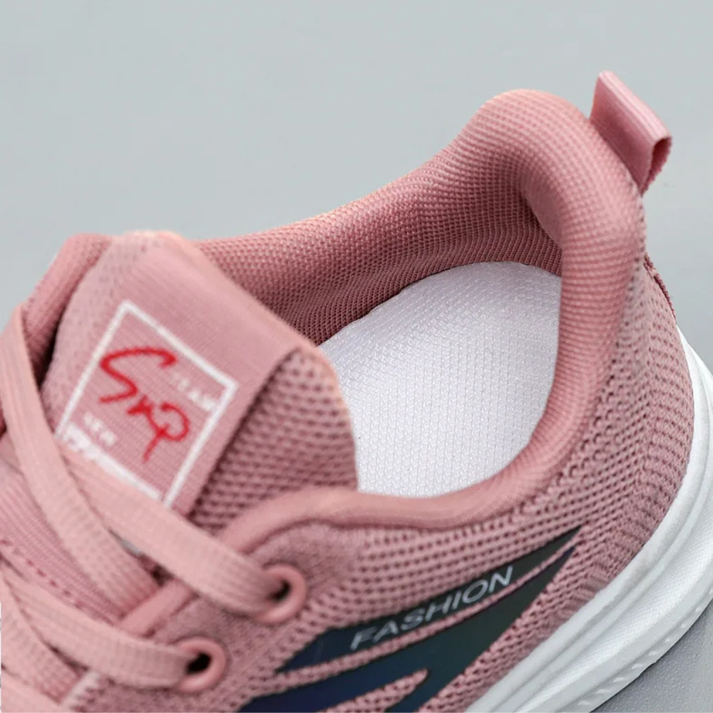 Sporty Orthopaedic Women's Walking Shoes - FitWalk-3.5-Black-Nora Luxe