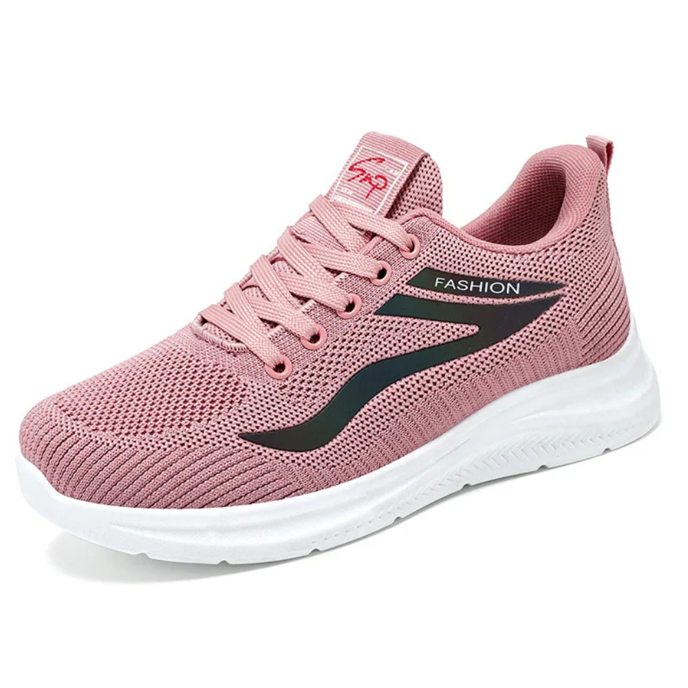 Sporty Orthopaedic Women's Walking Shoes - FitWalk-3.5-Pink-Nora Luxe