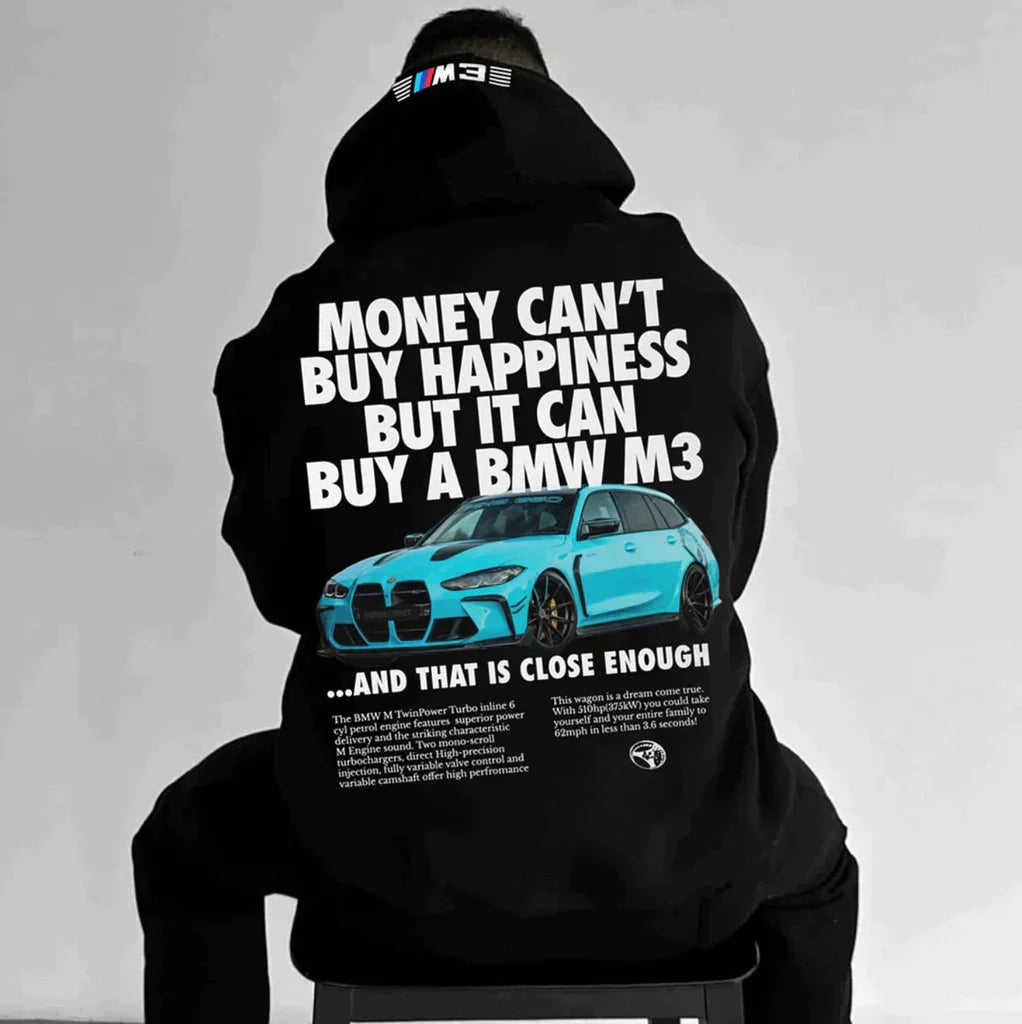 Sporty Racing Hoodie - Max-Black B-S-Nora Luxe