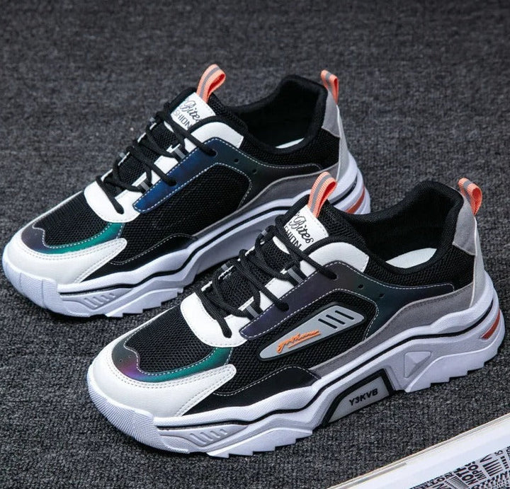Sporty Sneakers - StrideFlex-6.0-Black green-Nora Luxe