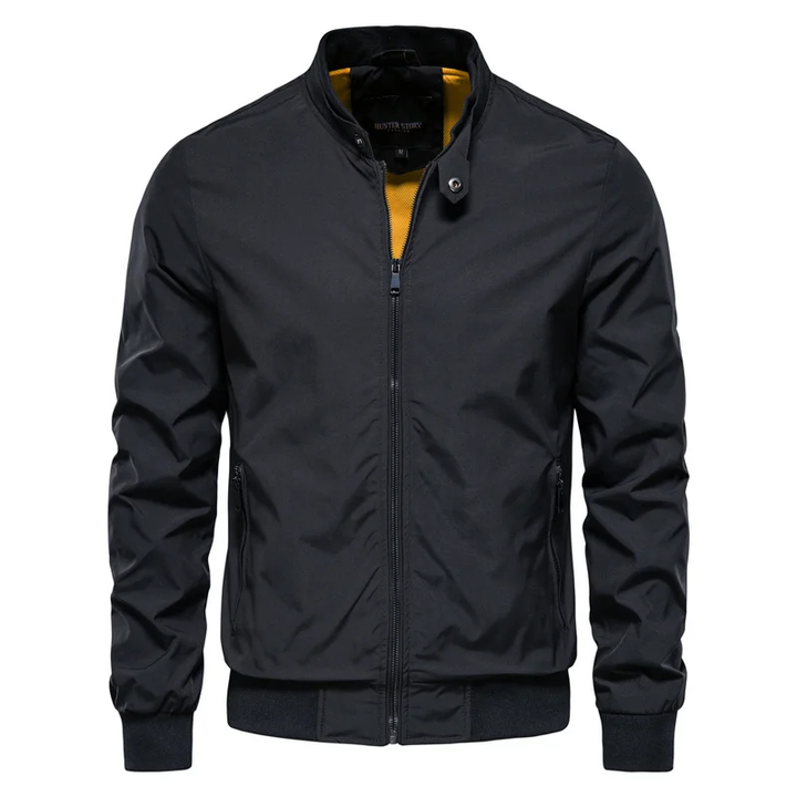 Sporty Summer Jacket for Men - Levi-Black-M-Nora Luxe