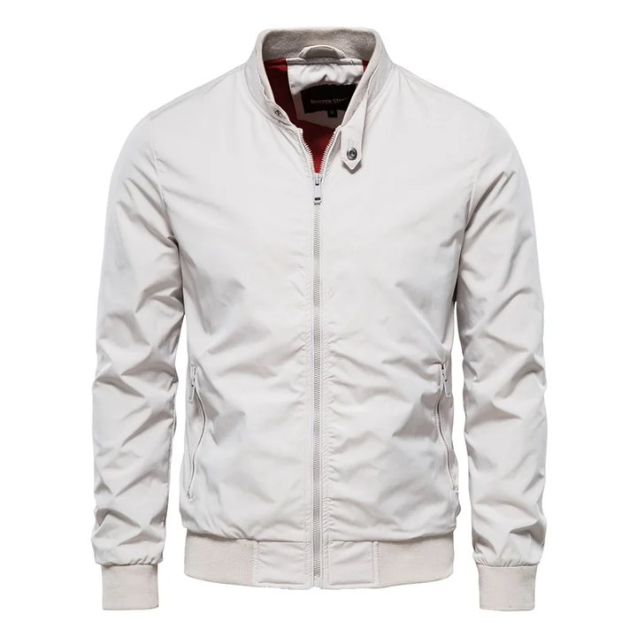 Sporty Summer Jacket for Men - Levi-White-M-Nora Luxe