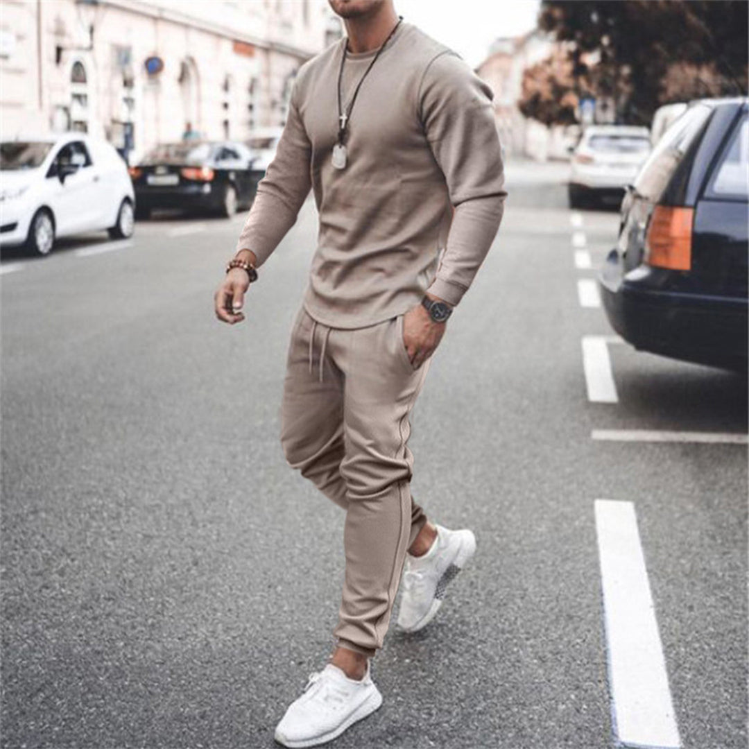 Sporty Tracksuit for Men - Marco-Khaki-S-Nora Luxe