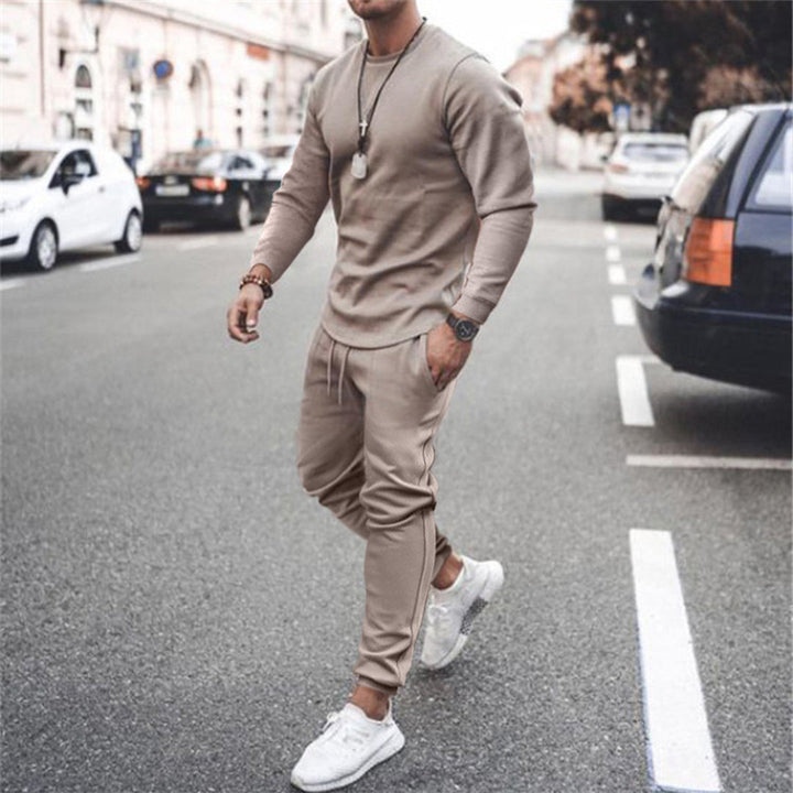 Sporty Tracksuit for Men - Marco-Khaki-S-Nora Luxe