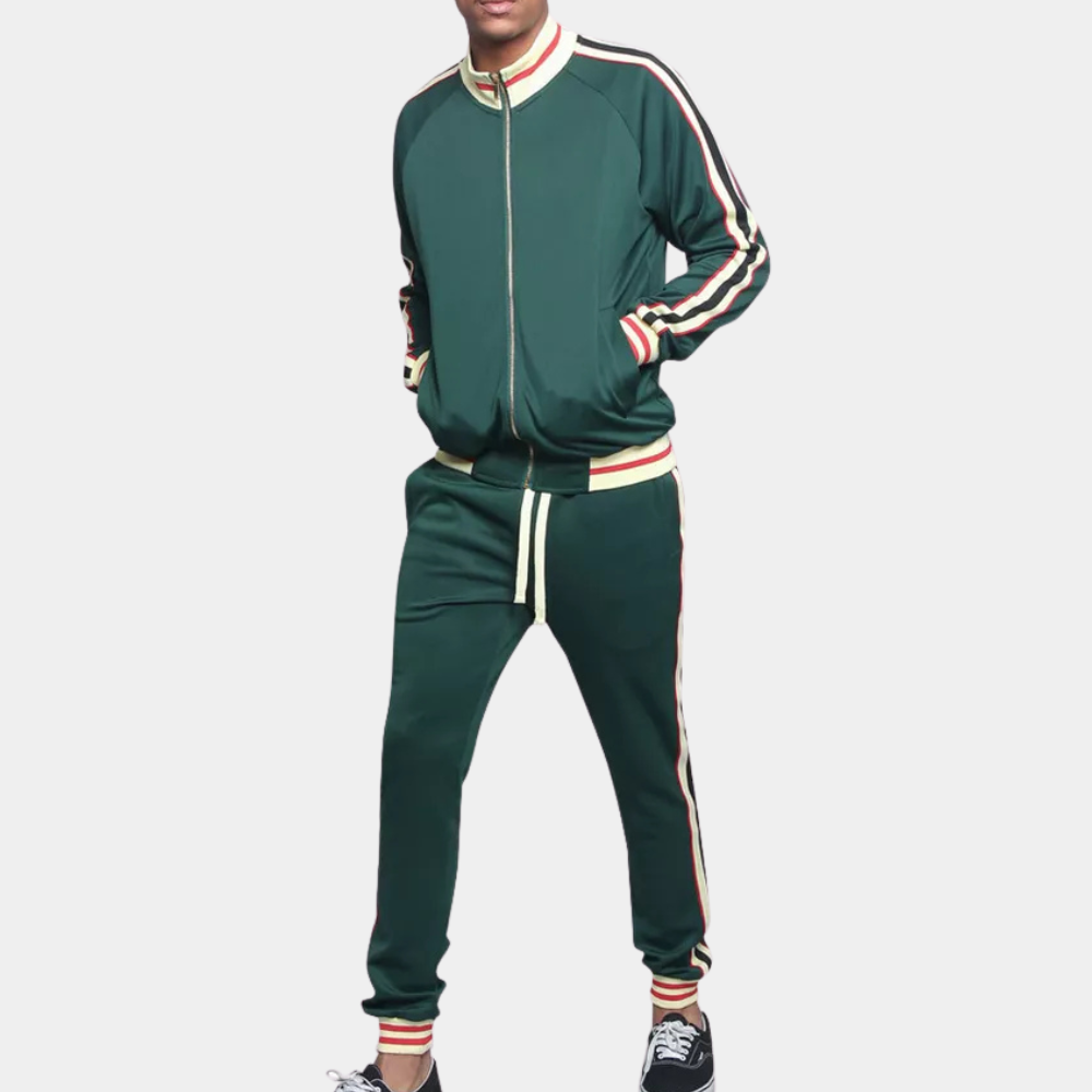 Sporty Tracksuit for Men - Santino-Green-S-Nora Luxe
