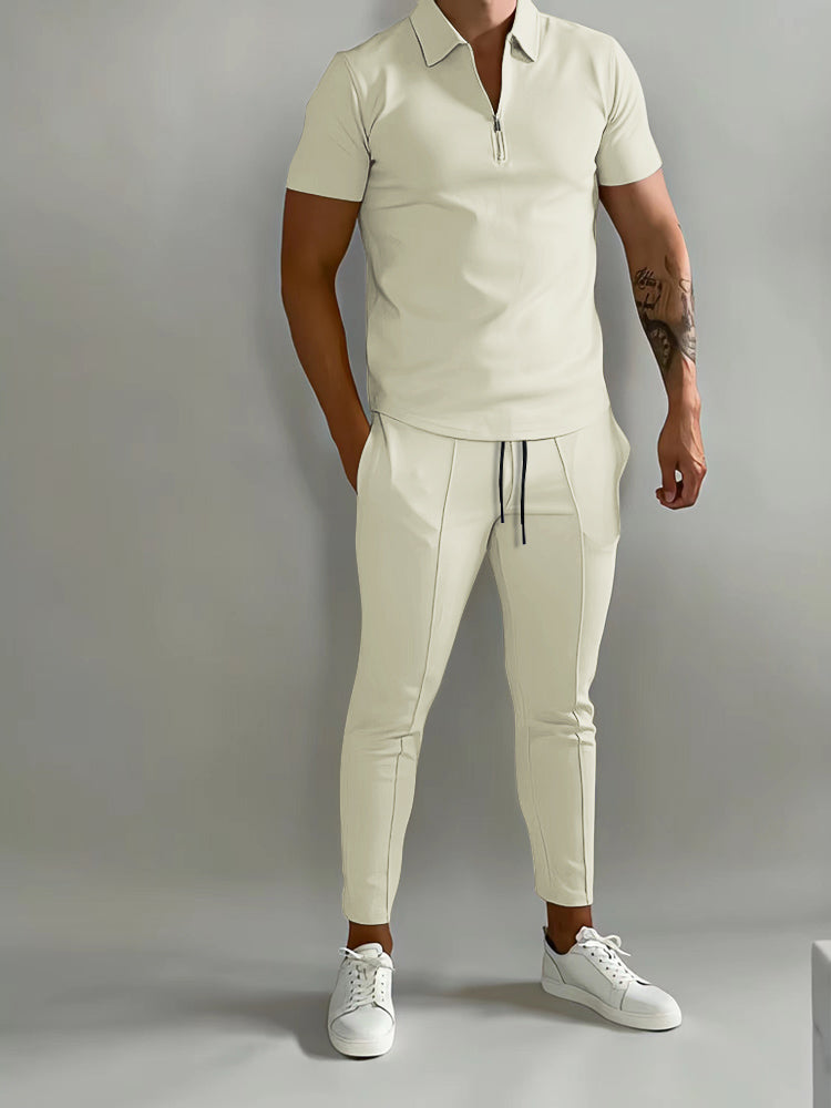 Sporty Training Set - ActiveElite-Beige-S-Nora Luxe