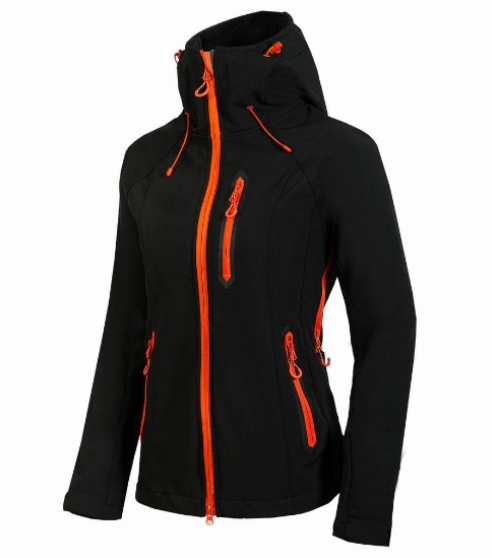 Sporty Women's Winter Jacket - Noélie-Black-S-Nora Luxe