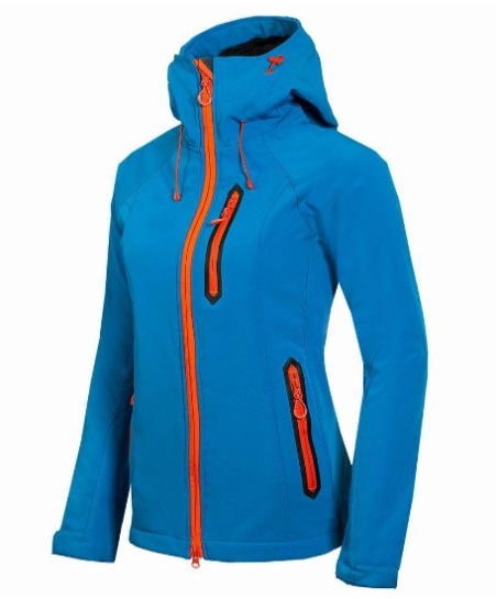 Sporty Women's Winter Jacket - Noélie-Blue-S-Nora Luxe