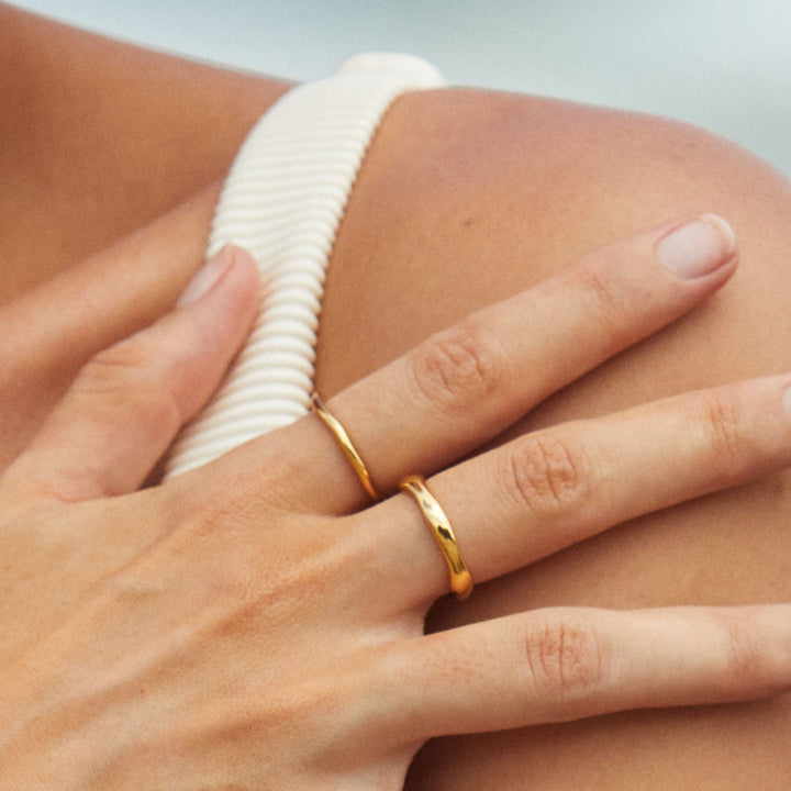 Stackable Ring Set - Luna-5-Gold-Nora Luxe