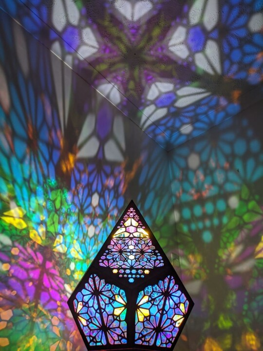 Stained Glass Style LED Table Lamp - LumiAura-Nora Luxe