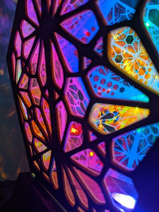Stained Glass Style LED Table Lamp - LumiAura-Nora Luxe