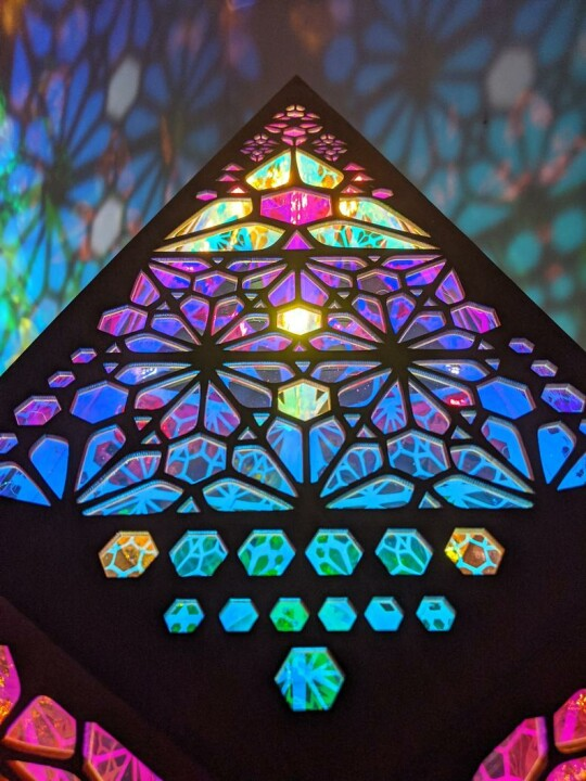 Stained Glass Style LED Table Lamp - LumiAura-Nora Luxe