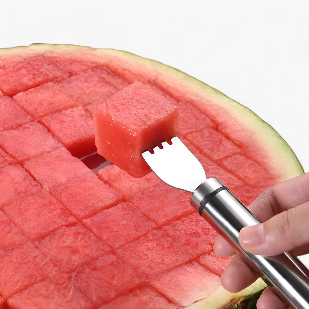 Stainless Steel Watermelon Cutter - MelonMaster-1 piece of watermelon fork-Nora Luxe