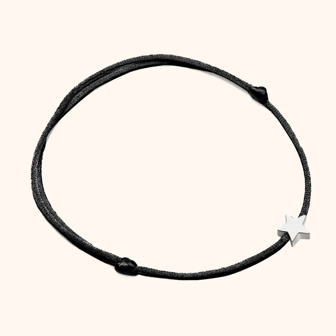 Star bracelet - Stella-Black-Silver-Nora Luxe