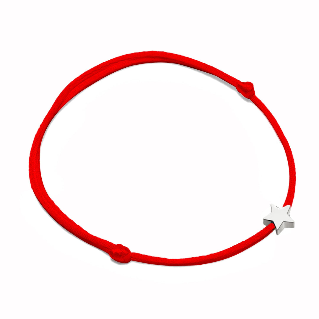 Star bracelet - Stella-Red-Silver-Nora Luxe
